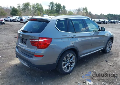 2015 BMW X3 xDrive28I z USA, uszkodzony, nr VIN 5UXWX9C50F0D57447